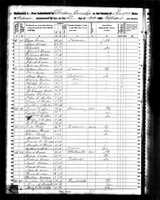 1850 Federal Census, Indiana, Morgan County, Jackson Township, Page 4.