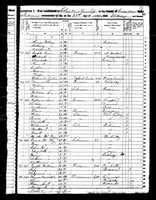 1850 Federal Census, Indiana, Vermillion County, Clinton Township, Page 10.