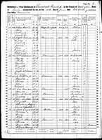 1860 Federal Census, Iowa, Washington County, Lime Creek Township, Page 6.