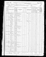 1870 Federal Census, Maryland, Harford County, Havre de Grace, Page 54.