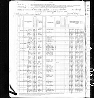1880 Federal Census, New York, Dutchess County, Fishkill, Supervisor's District No. 3, Enumeration District No. 38, Page 50.