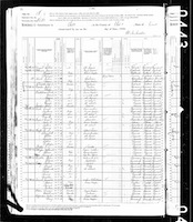 1880 Federal Census, Pennsylvania, Philadelphia County, Philadelphia, Supervisor's District No. 1, Enumeration District No. 362, Page 18B.