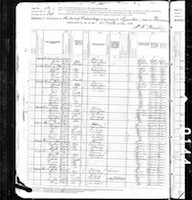 1880 Federal Census, Wisconsin, Ozaukee County, Town of Cedarburg, Supervisor's District No. 1, Enumeration District No. 147, Page 50.