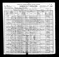 1900 Federal Census, Iowa, Mahaska County, Black Oak Township, Supervisor's District No. 6, Enumeration District No. 57, Sheet 8A.