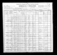 1900 Federal Census, Iowa, Mahaska County, Cedar Township, Supervisor's District No. 6, Enumeration District No. 58, Sheet 14A.