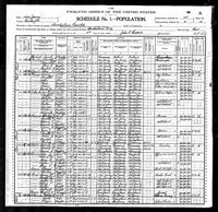 1900 Federal Census, New Jersey, Burlington County, City of Burlington, Supervisor's District No. 168, Enumeration District No. 4, Sheet 13A.