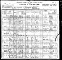 1900 Federal Census, Pennsylvania, Delaware County, Lansdowne Borough, Supervisor's District No. 2, Enumeration District No. 192, Sheet 13A.