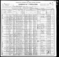 1900 Federal Census, Pennsylvania, Delaware County, Sharon Hill Borough, Supervisor's District No. 2, Enumeration District No. 166, Sheet 10A.