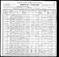 1900 Federal Census, Pennsylvania, McKean County, Lafayette Township, Supervisor's District No. 14, Enumeration District No. 117, Sheet 3B.