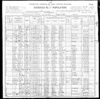 1900 Federal Census, Pennsylvania, Philadelphia County, City of Philadelphia, Supervisor's District No. 1, Enumeration District No. 1013, Sheet 8A.