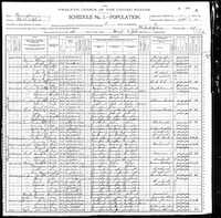1900 Federal Census, Pennsylvania, Philadelphia County, City of Philadelphia, Supervisor's District No. 1, Enumeration District No. 698, Sheet 11a.