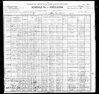 1900 Federal Census, Pennsylvania, Philadelphia County, City of Philadelphia, Supervisor's District No. 1, Enumeration District No. 916, Sheet 10A.