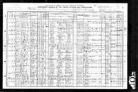 1910 Federal Census, Iowa, Mahaska County, Oskaloosa City, Supervisor's District No. 6, Enumeration District No. 77, Sheet 3A.