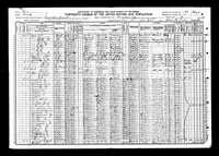 1910 Federal Census, Oregon, Clatsop County, Warrenton City, Supervisor's District No. 239, Enumeration District No. 34, Sheet 1B.
