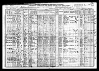 1910 Federal Census, Pennsylvania, Chester County, Parkesburg Borough, Supervisor's District No. 2, Enumeration District No. 45, Sheet 6B.