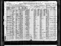 1920 Federal Census, Iowa, Mahaska County, Cedar Township, Supervisor's District No. 95, Enumeration District No. 67, Sheet 9A.