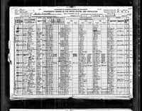 1920 Federal Census, Iowa, Mahaska County, Cedar Township, Supervisor's District No. 95, Enumeration District No. 67, Sheet 2B.