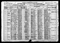 1920 Federal Census, Iowa, Washington County, West Chester, Supervisor's District No. 1, Enumeration District No. 129, Sheet 6B.