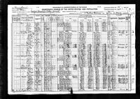 1920 Federal Census, Pennsylvania, McKean County, Bradford Township, 2nd Precinct, Supervisor's District No. 15, Enumeration District No. 140, Sheet 1B.