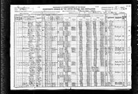 1920 Federal Census, Pennsylvania, McKean County, Lewis Run, Supervisor's District No. 15, Enumeration District No. 139, Sheet 17B.