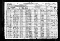1920 Federal Census, Pennsylvania, Philadelphia County, City of Philadelphia, Ward 27, Supervisor's District No. 1, Enumeration District No. 872, Sheet 1B.
