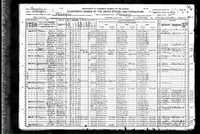 1920 Federal Census, Pennsylvania, Philadelphia County, City of Philadelphia, Ward 44, Supervisor's District No. 1, Enumeration District No. 1654, Sheet 4A.