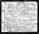 Death certificate of Mary Elizabeth (Butler) Allen.
