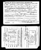 World War II draft card for Albert Faunce.