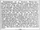 Interment notice of Dr. Charles Pile.