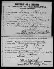 Death certificate of Elizabeth Sharp.