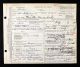 Death certificate of Hamilton Mendenhall.