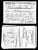 World War 2 draft card of John Gaul Colflesh.