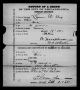 Death Certificate of Lawrence Sharp.