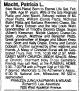 Obituary of Patricia Wahl