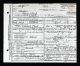 Death certificate of Rebecca Plank.