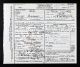 Death certificate of Sarah Helms.