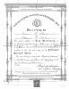 Marriage Certificate for Thomas Sharp and Fannie Helms.