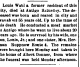 Obituary of Louis Wahl