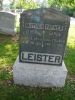 Headstone of Aaron and Catherine Leister.