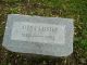 Headstone of Alpha Leister.