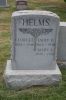 Headstone of George Helms and Emily Colflesh and Mary Helms.