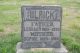 Headstone of Leonard Ulrick and Sophia Helms.