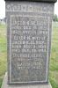 Ulrick family headstone details.